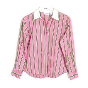 Liz Claiborne Pink Striped Shirt